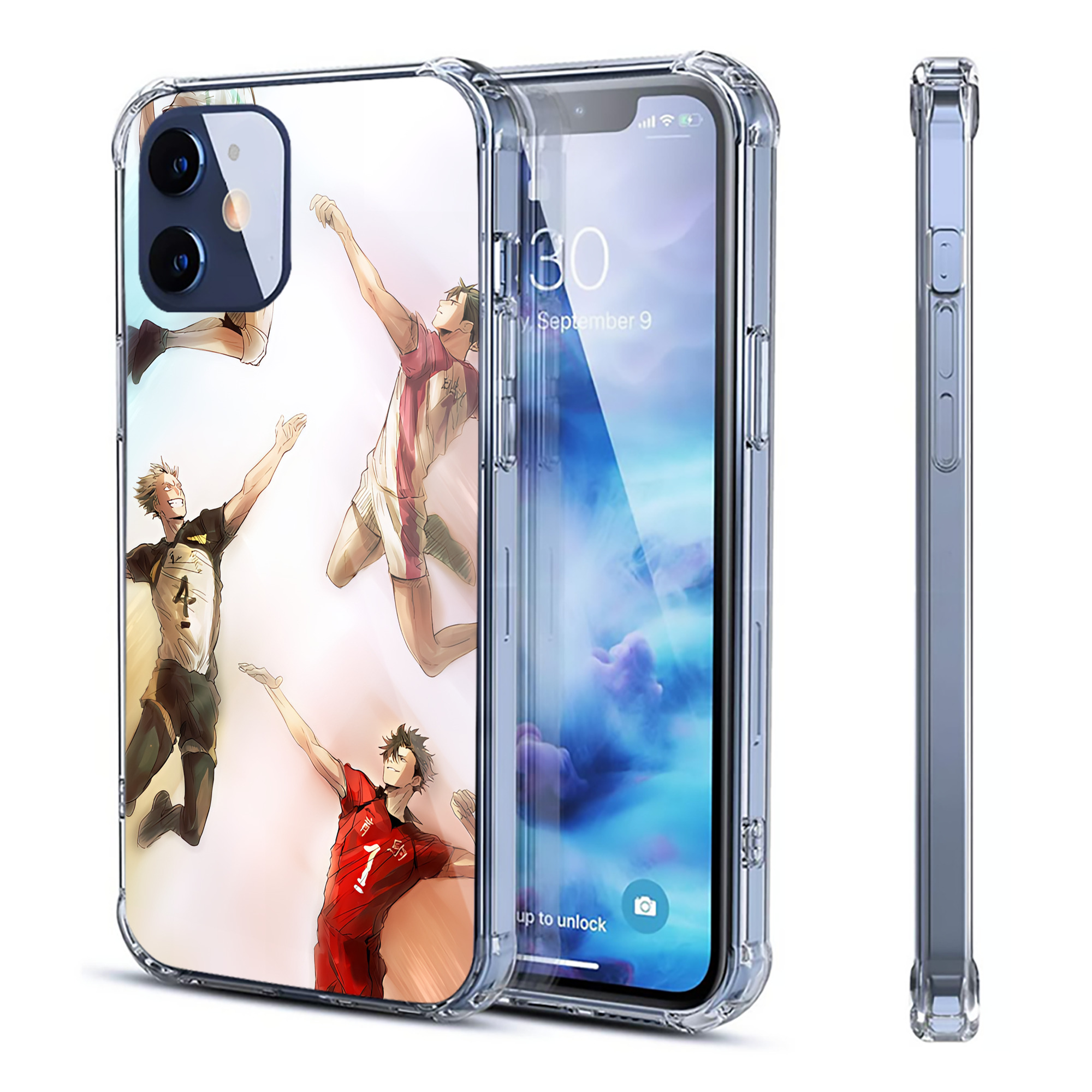（画像用） ハイキュー!! Haikyu!! 【iPhone 12シリーズ対応】透明スマホケース（クリアソフトケース）